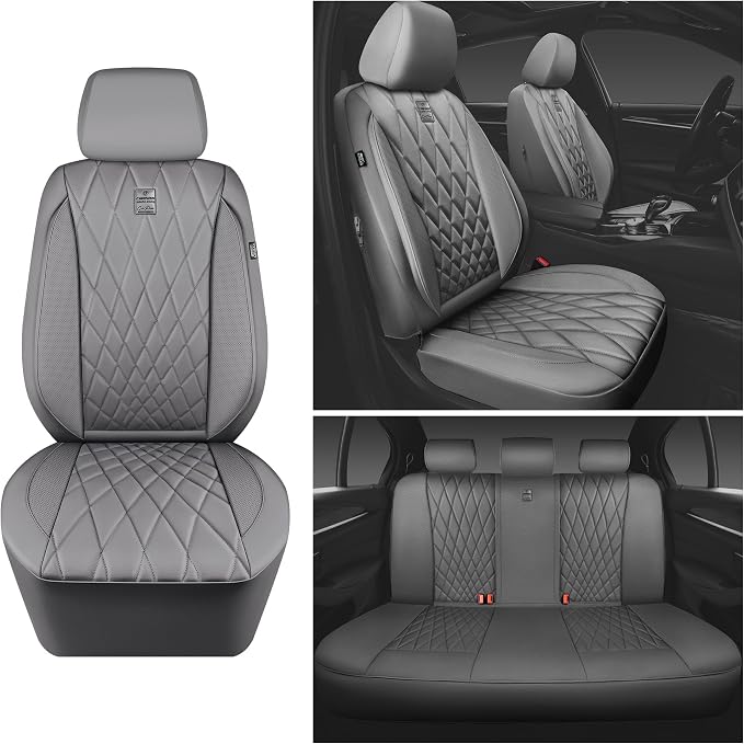 Universal Seat Covers — Full Set — Gray