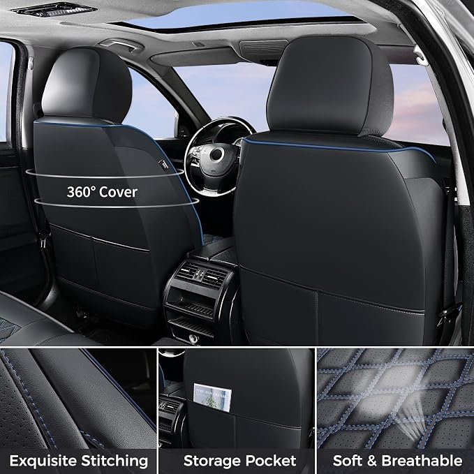 Seat Covers for Jeep Wrangler — Full Set — Blue