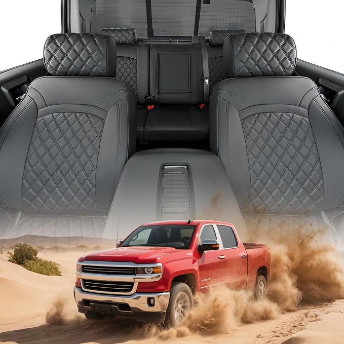 Seat Covers for Chevrolet Silverado / GMC Sierra — Full Set — Black
