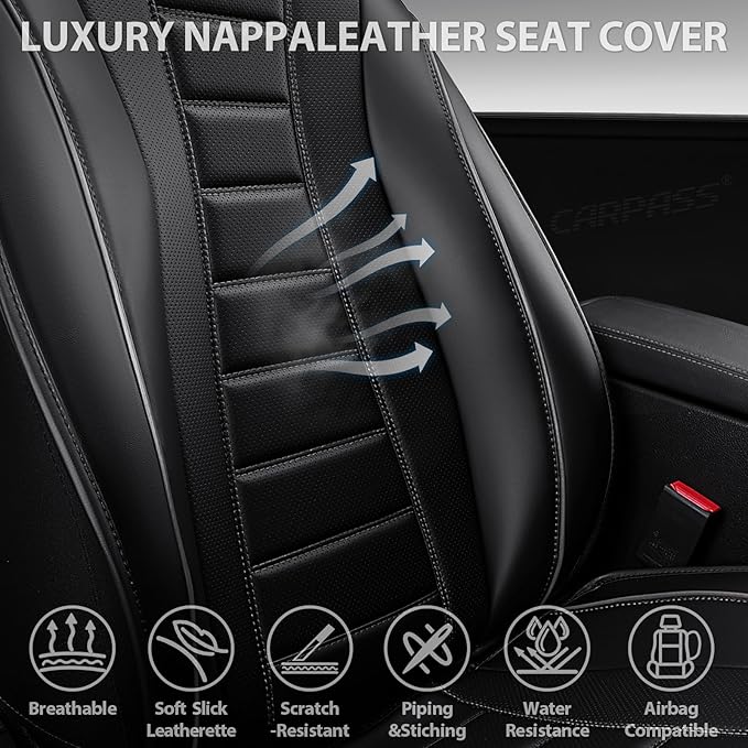 Universal Seat Covers — Full Set — Black