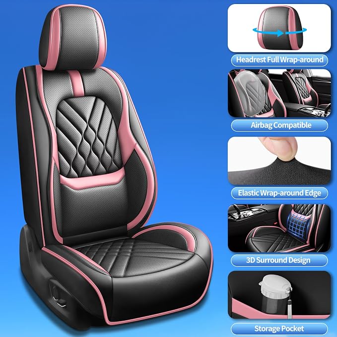 Seat Covers for Nissan Altima — Full Set — Pink