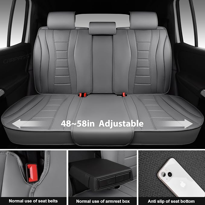 Universal Seat Covers — Full Set — Gray