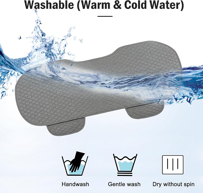 Universal Fabric Seat Covers — Gray