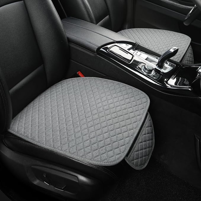 Universal Fabric Seat Covers — Front Seat — Gray