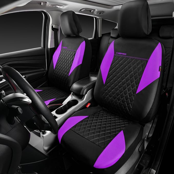Universal Seat Covers — Full Set — Purple