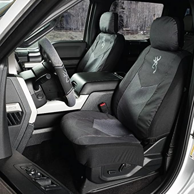 Universal Seat Covers — Front Seat — Black