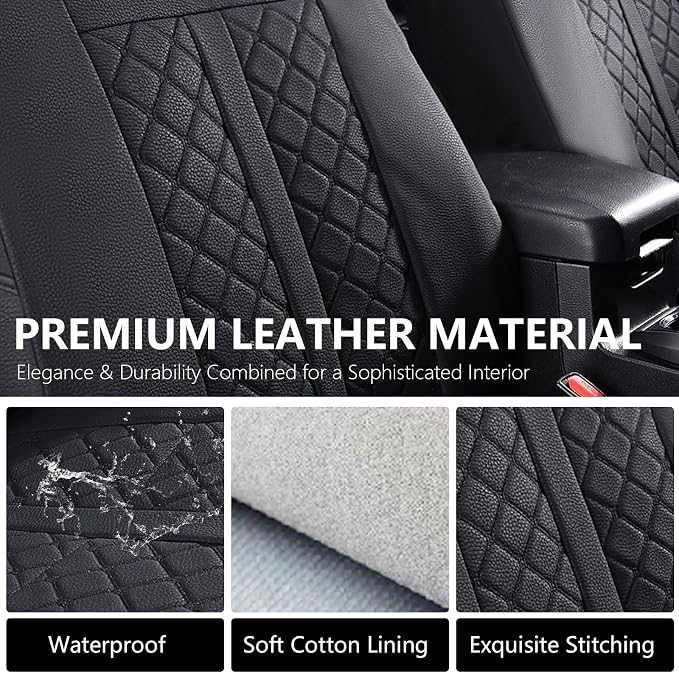 Seat Covers for Toyota Tacoma — Full Set — Black