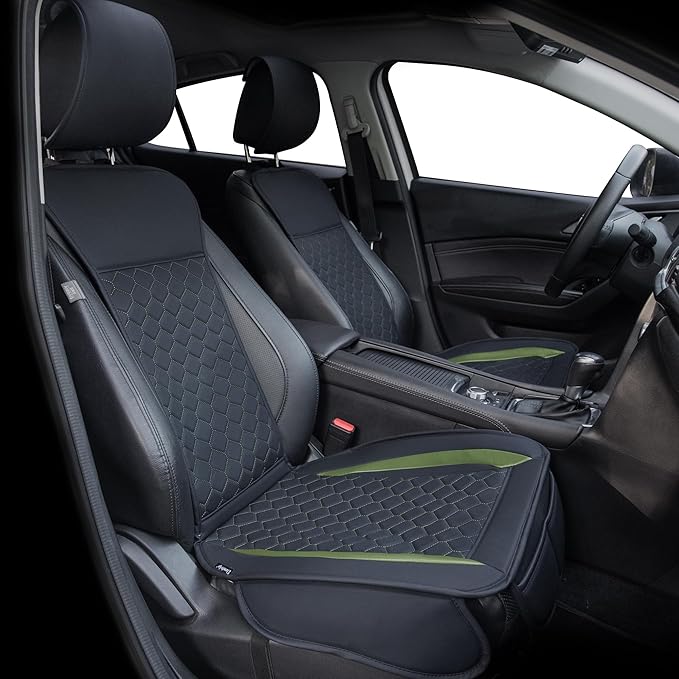 Universal Seat Covers — Front Seat — Black / Green