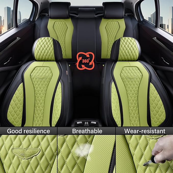 Universal Seat Covers — Full Set — Green