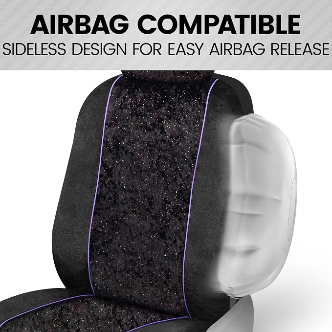Car Seat Covers — Front Seat — Black