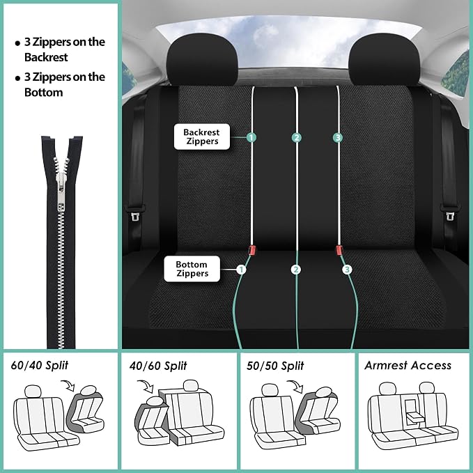 Universal Seat Covers — Black