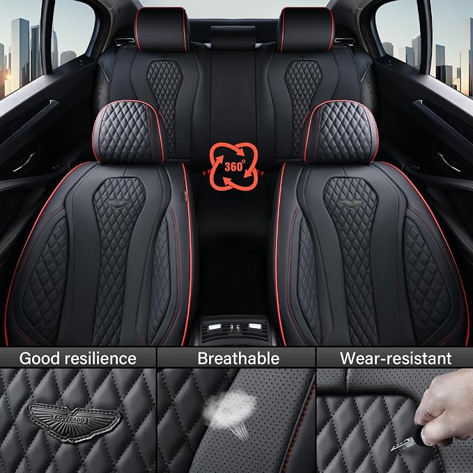 Universal Seat Covers — Front Seat — Black