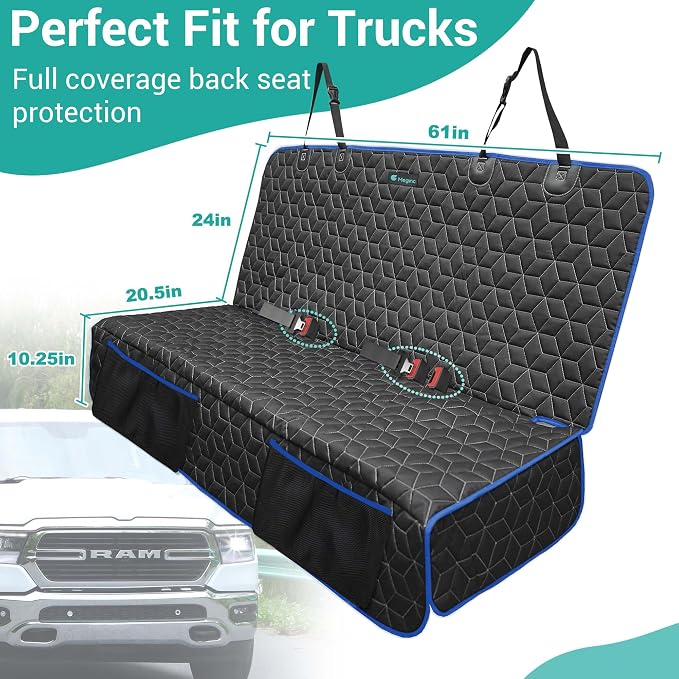 Pet Car Seat Protector — Front Seat — Blue