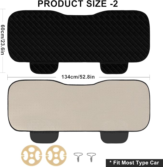 Universal Seat Covers — Front Seat — Black