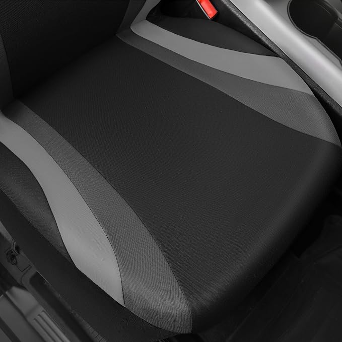 Universal Seat Covers — Front Seat — Gray / Black