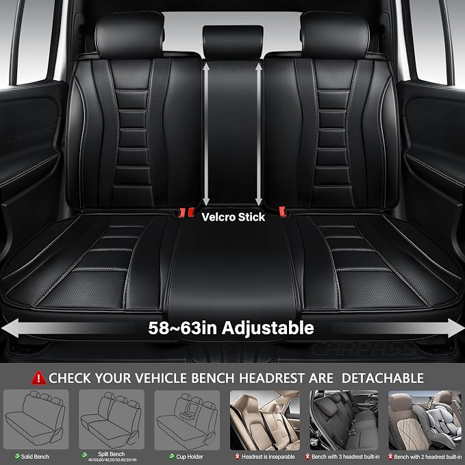 Universal Seat Covers — Black