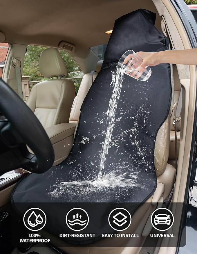 Car Seat Covers — Front Seat — Black