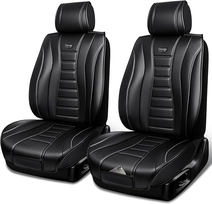 Universal Seat Covers — Front Seat — Black
