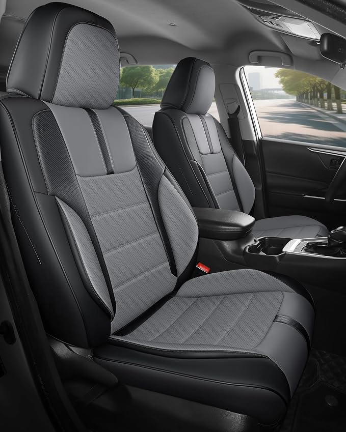 Universal Faux Leather Seat Covers — Front Seat