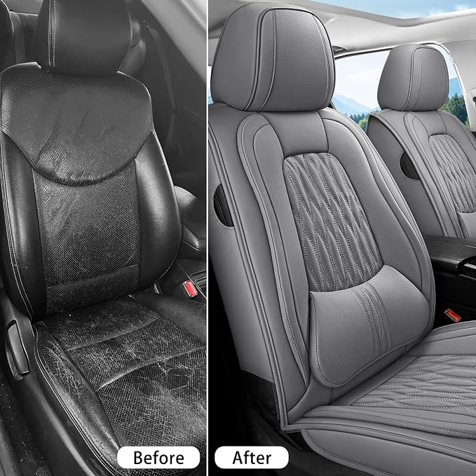 Universal Seat Covers — Full Set — Gray