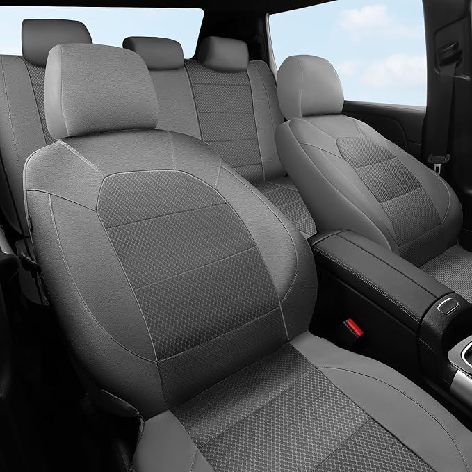 Universal Seat Covers — Full Set — Gray