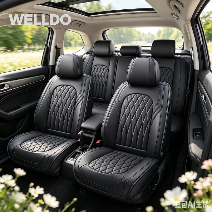Universal Seat Covers — Full Set — Black