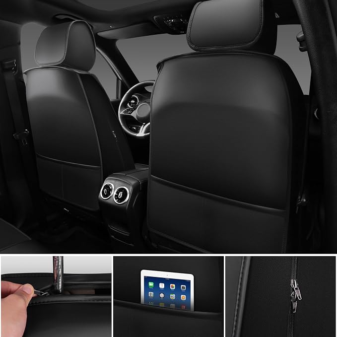Universal Seat Covers — Front Seat — Black