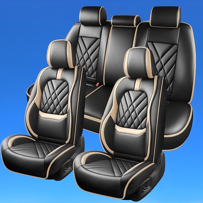 Seat Covers for Nissan Kicks — Full Set — Beige