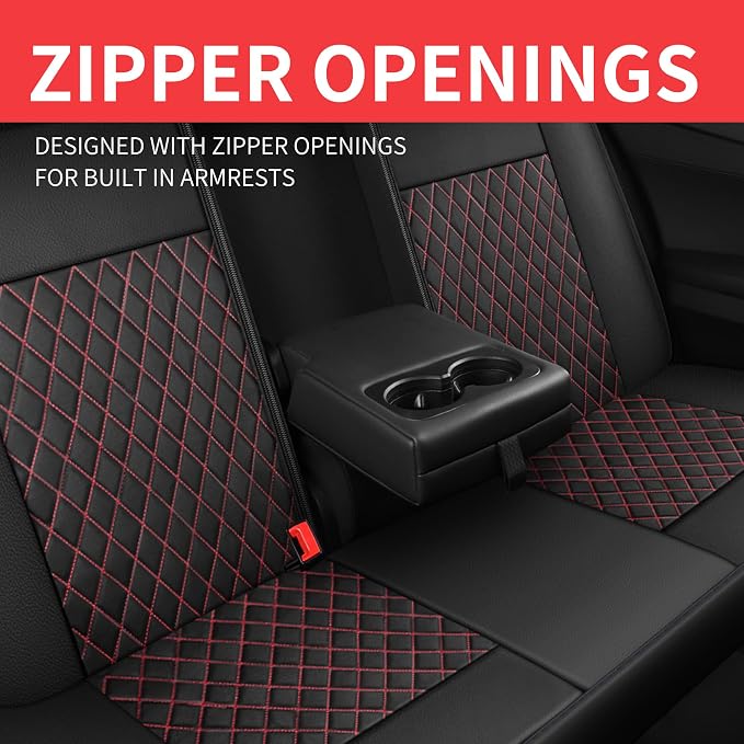 Universal Faux Leather Seat Covers — Full Set