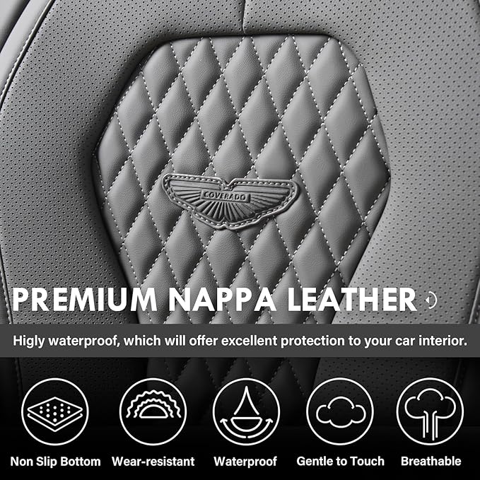 Universal Seat Covers — Full Set — Gray