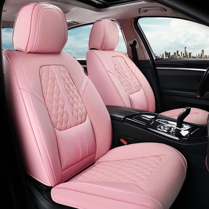 Universal Seat Covers — Full Set — Pink