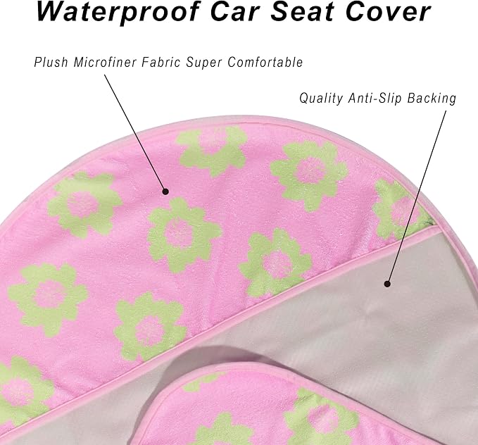 Car Seat Covers — Front Seat — Pink