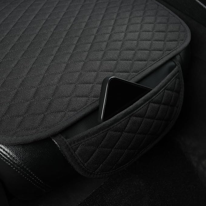 Universal Fabric Seat Covers — Front Seat — Black