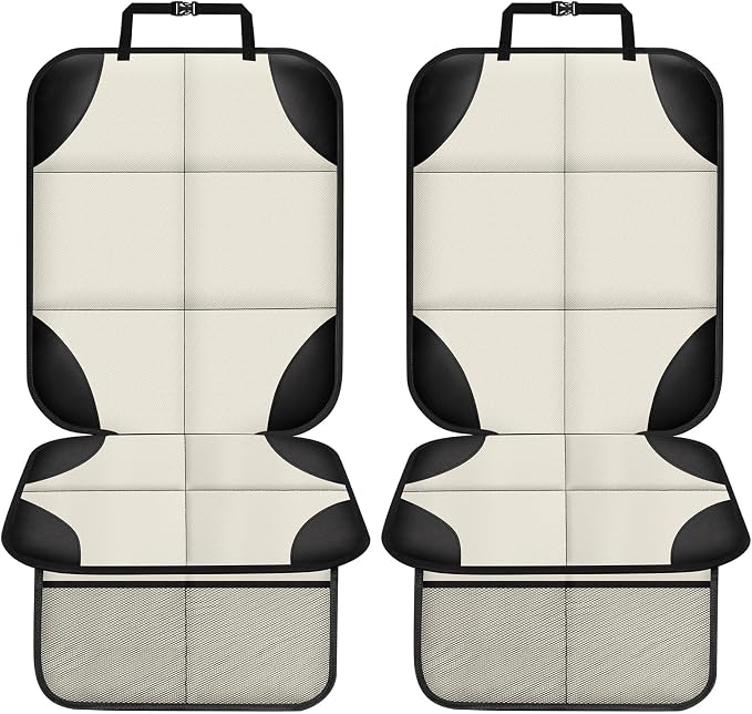 Child Car Seat Protector — Beige