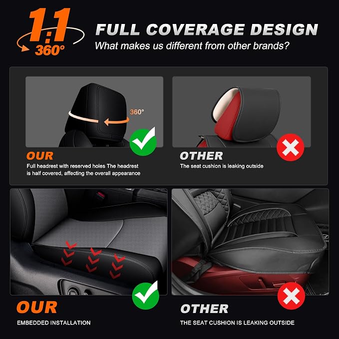 Faux Leather Seat Covers for Toyota 4Runner — Full Set — Black / Gray