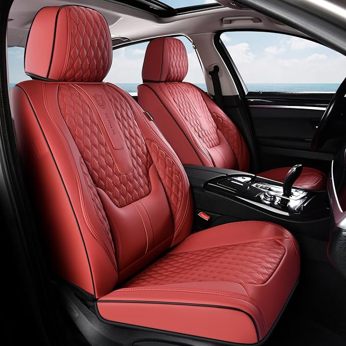 Universal Seat Covers — Front Seat — Red