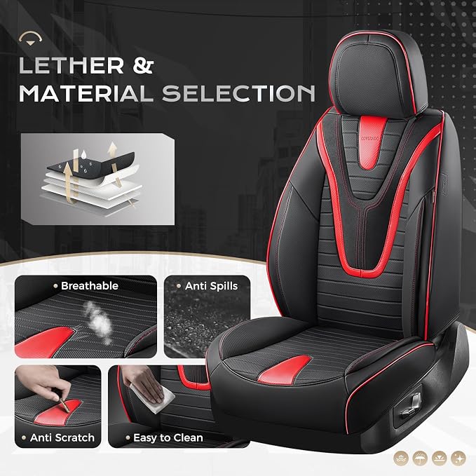 Universal Seat Covers — Front Seat — Black