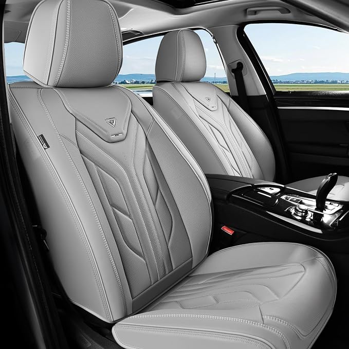 Universal Seat Covers — Front Seat — Gray