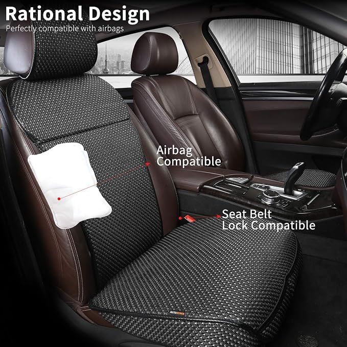 Universal Seat Covers — Front Seat — Black / Gray