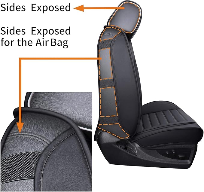 Seat Covers for Chevrolet Silverado / GMC Sierra — Full Set — Black