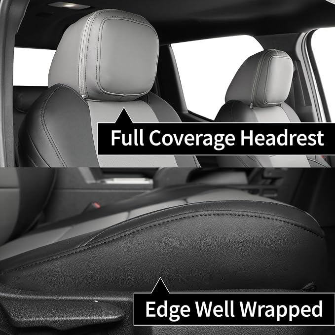 Seat Covers for Toyota Tacoma — Front Seat — Black / Gray