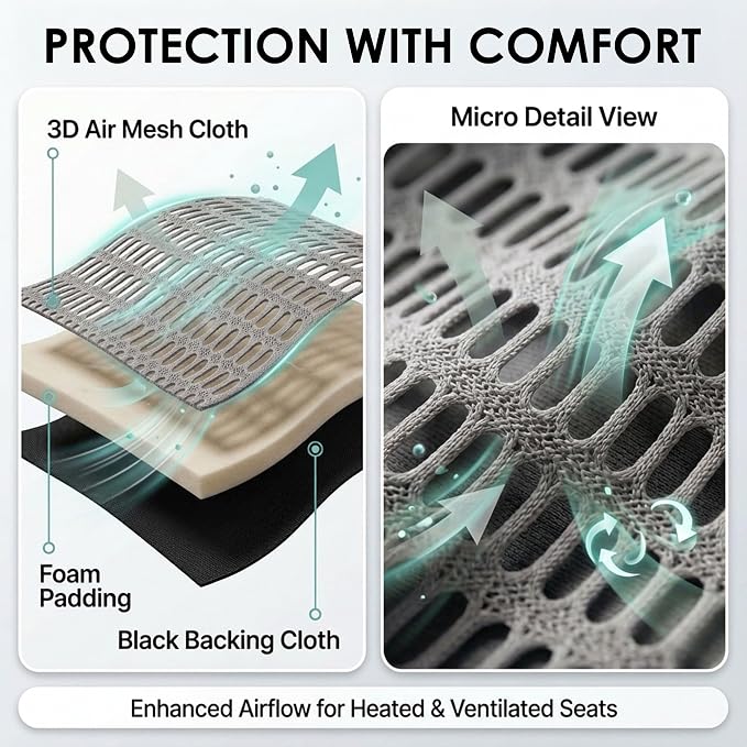 Universal Seat Covers — Full Set — Gray / Black