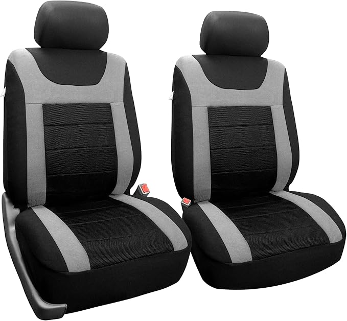 Universal Seat Covers — Front Seat — Gray / Black