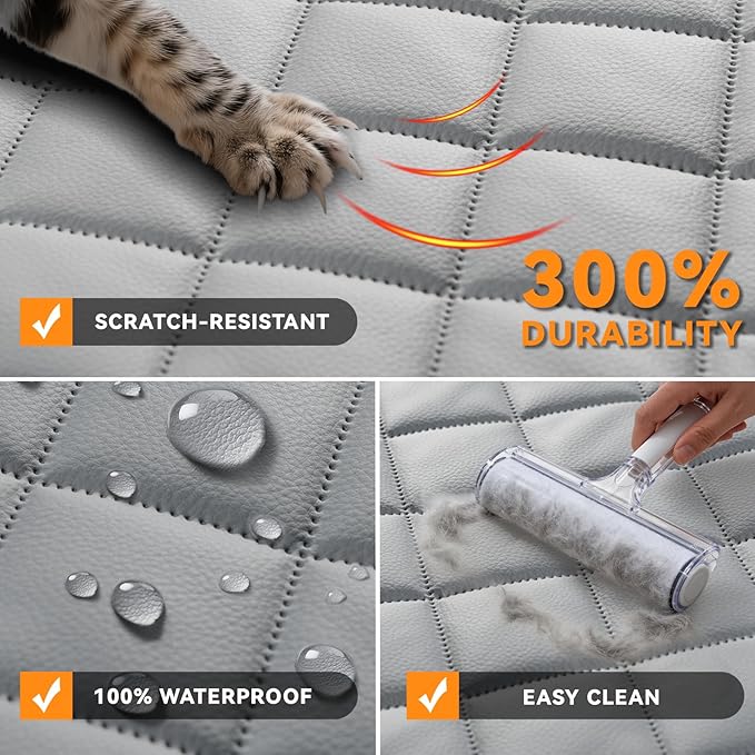 Pet Car Seat Protector — Gray