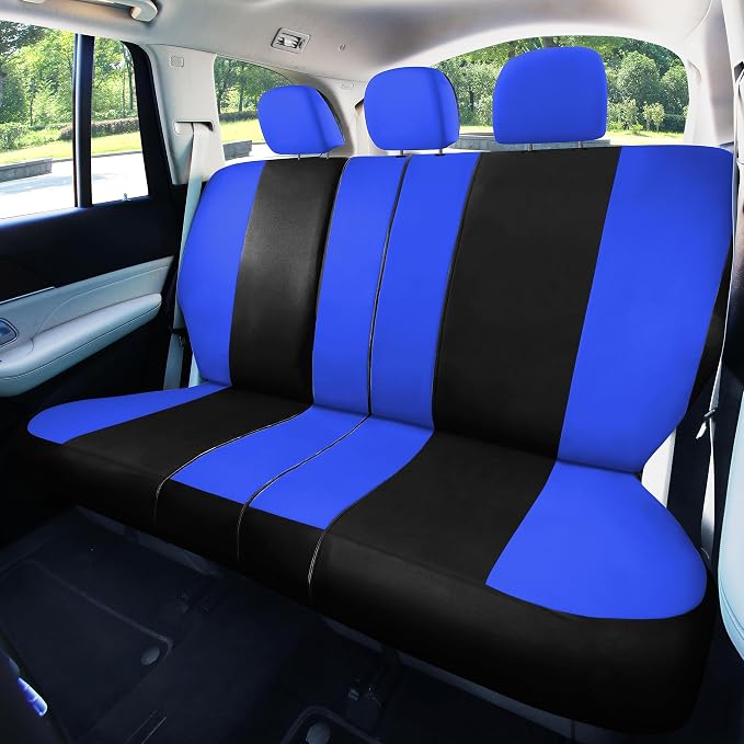 Universal Fabric Seat Covers — Full Set — Blue