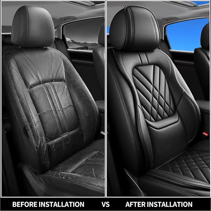 Seat Covers for Nissan Juke — Front Seat — Black