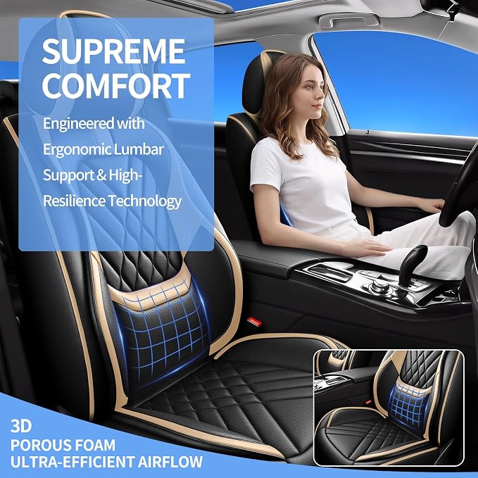 Seat Covers for Nissan Titan — Full Set — Beige