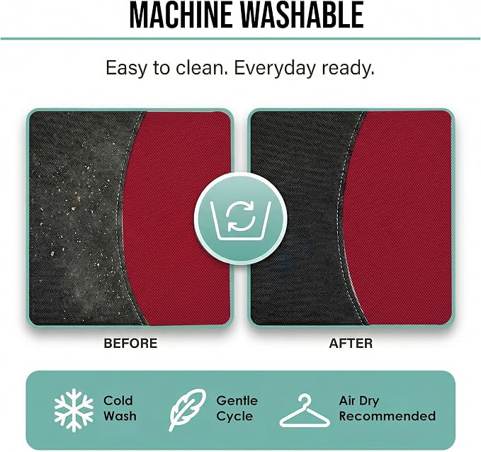 Universal Fabric Seat Covers — Front Seat — Burgundy
