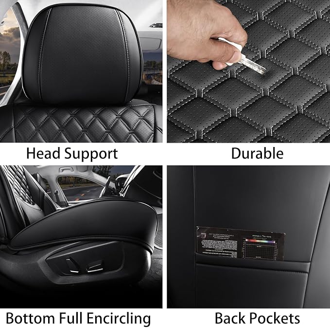Universal Seat Covers — Full Set — Black