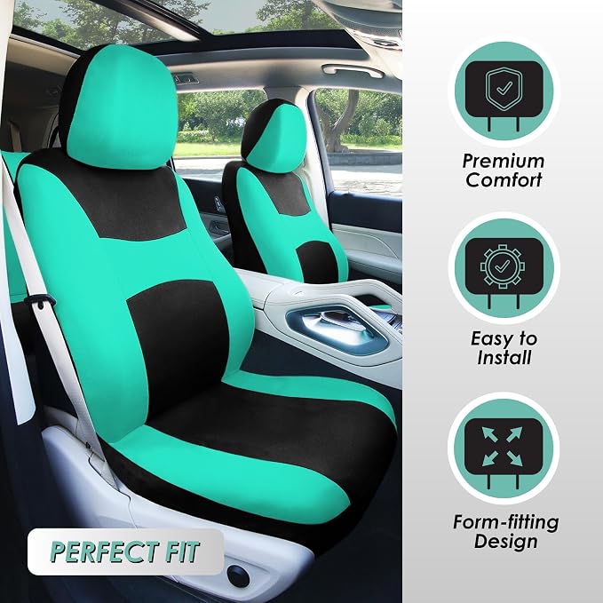 Universal Fabric Seat Covers — Full Set